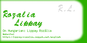 rozalia lippay business card