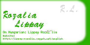 rozalia lippay business card